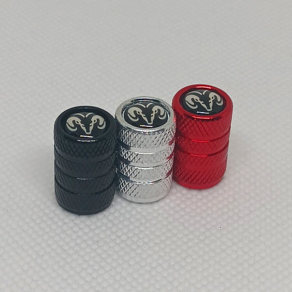 RAM TIRE CAPS UNIVERSAL AIR VALVE STEM CAP 4 INCLUDED PER PACK